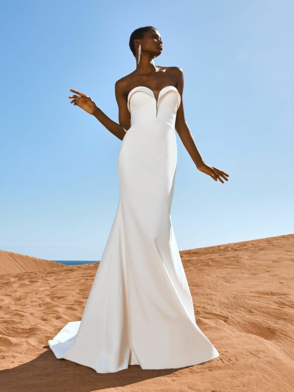Goedkope trouwjurk Bruidspaleis outlet Pronovias Fundy trouwjurk simpel